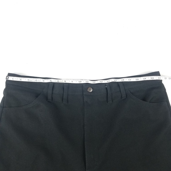 Wrangler 100% Polyester Pants Size 44 x *30 Black - Picture 2 of 11